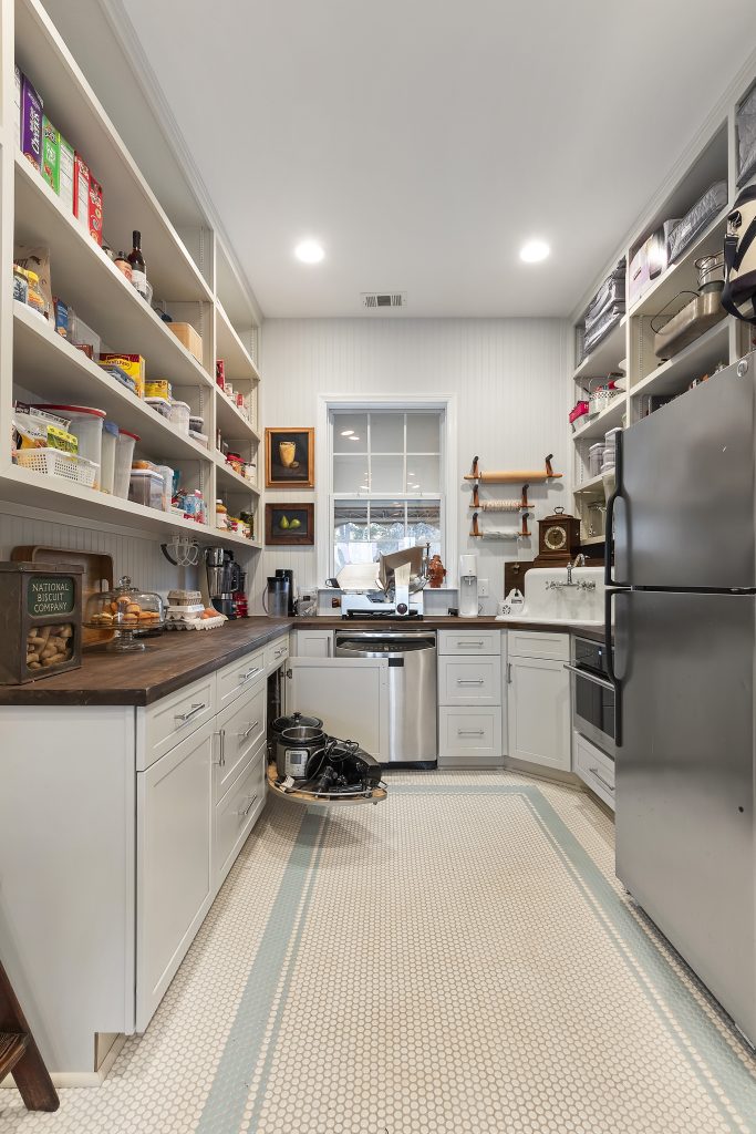 Pantry remodel with custom cabinets
