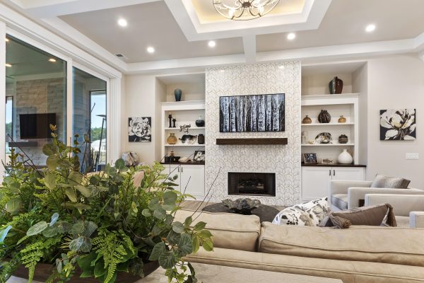 Custom living room cabinets in margaritaville, sc new construction