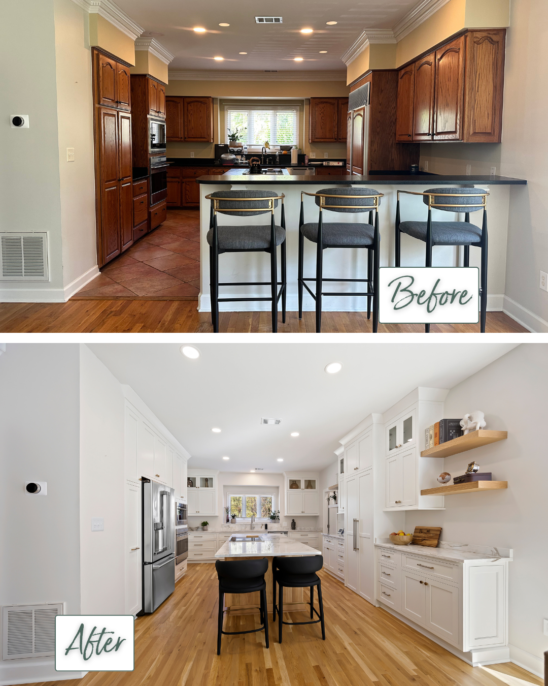 Kitchen Tranformation Before and After