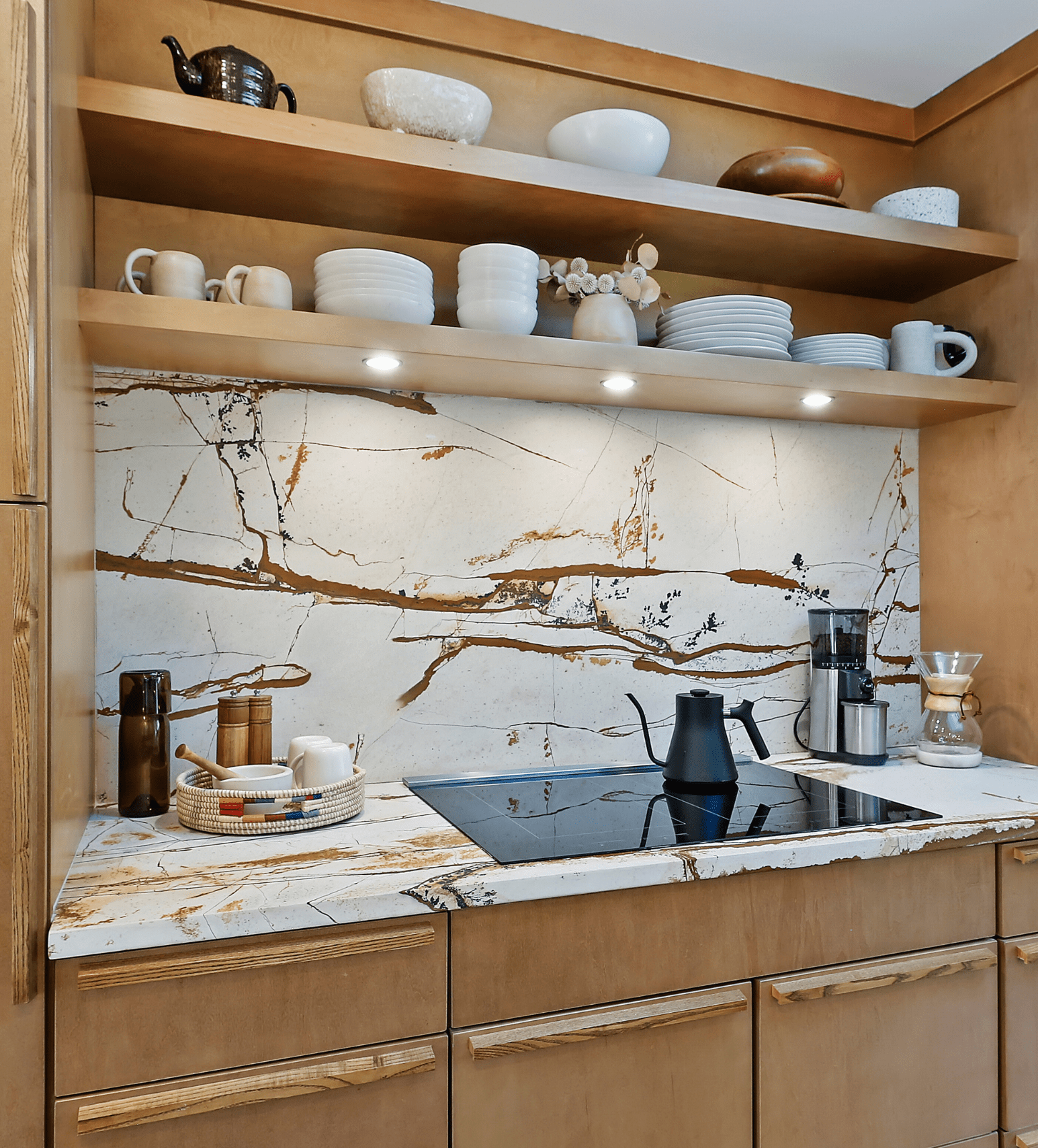 Open Shelving Kitchen Remodel