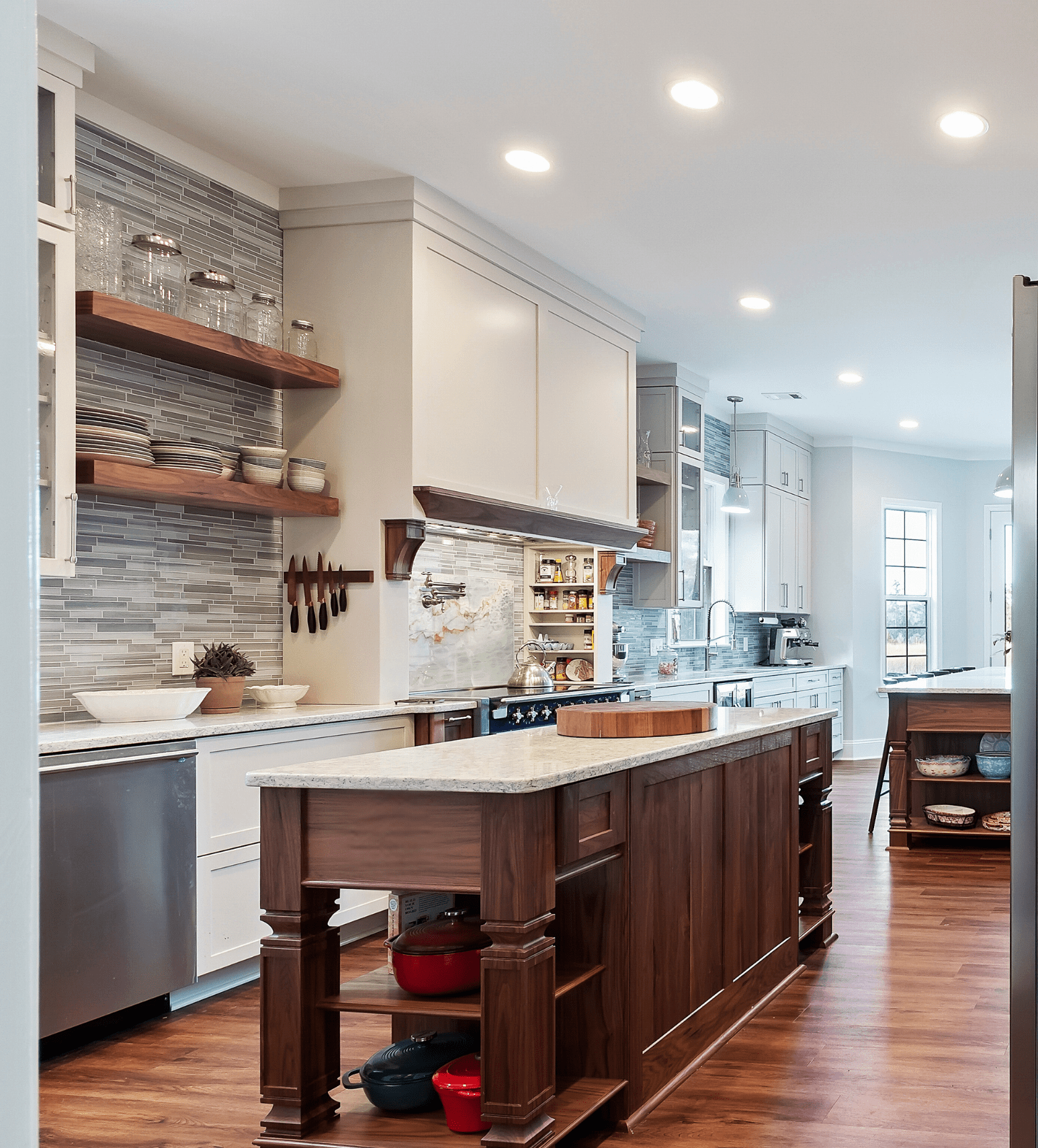 Kitchen Remodel Floating Shelves