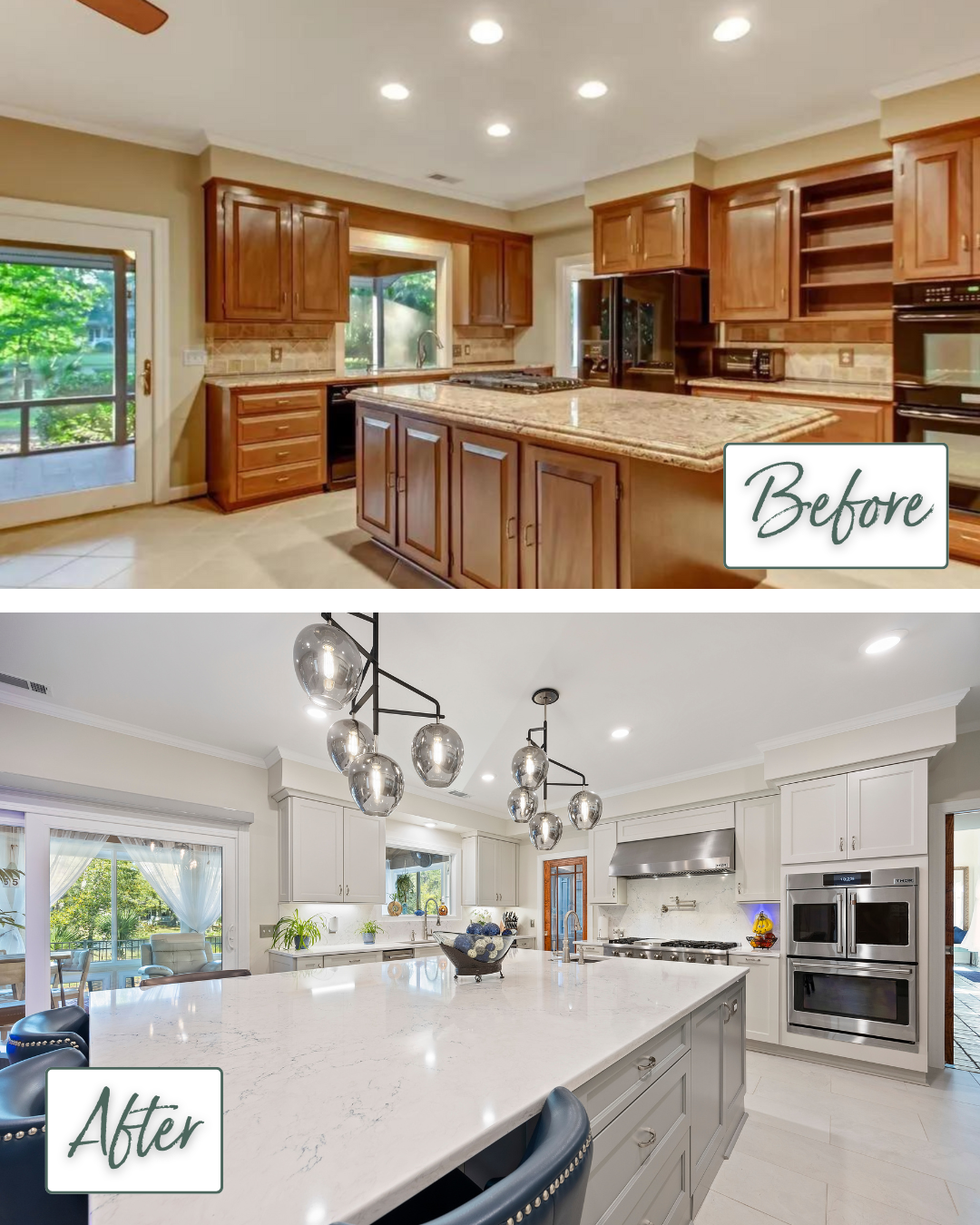 Landings, GA Kitchen Remodel Before and After