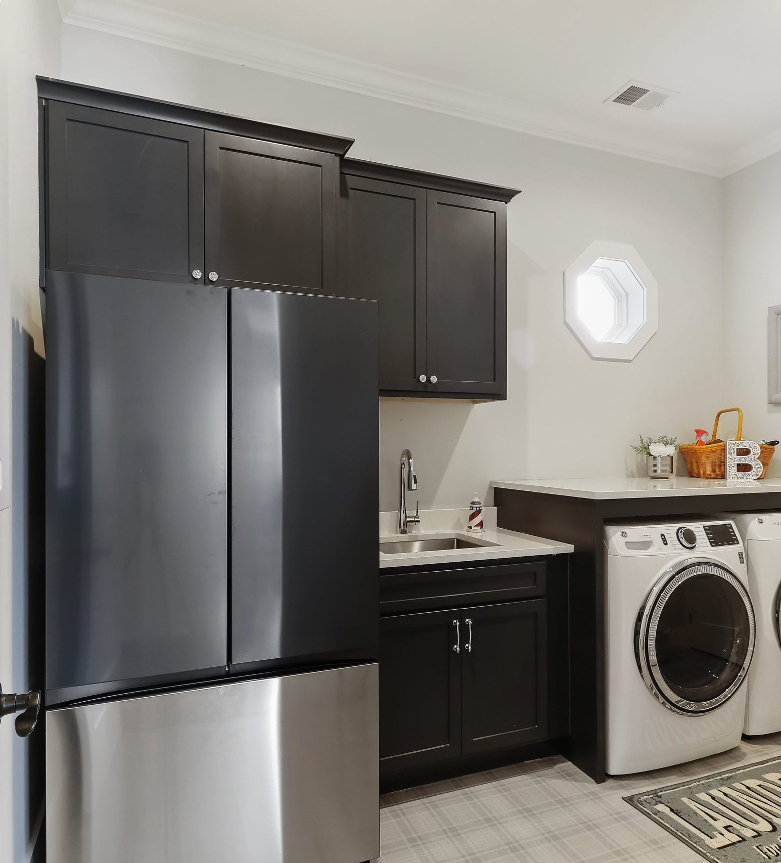 New Construction Laundry Room Cabinetry
