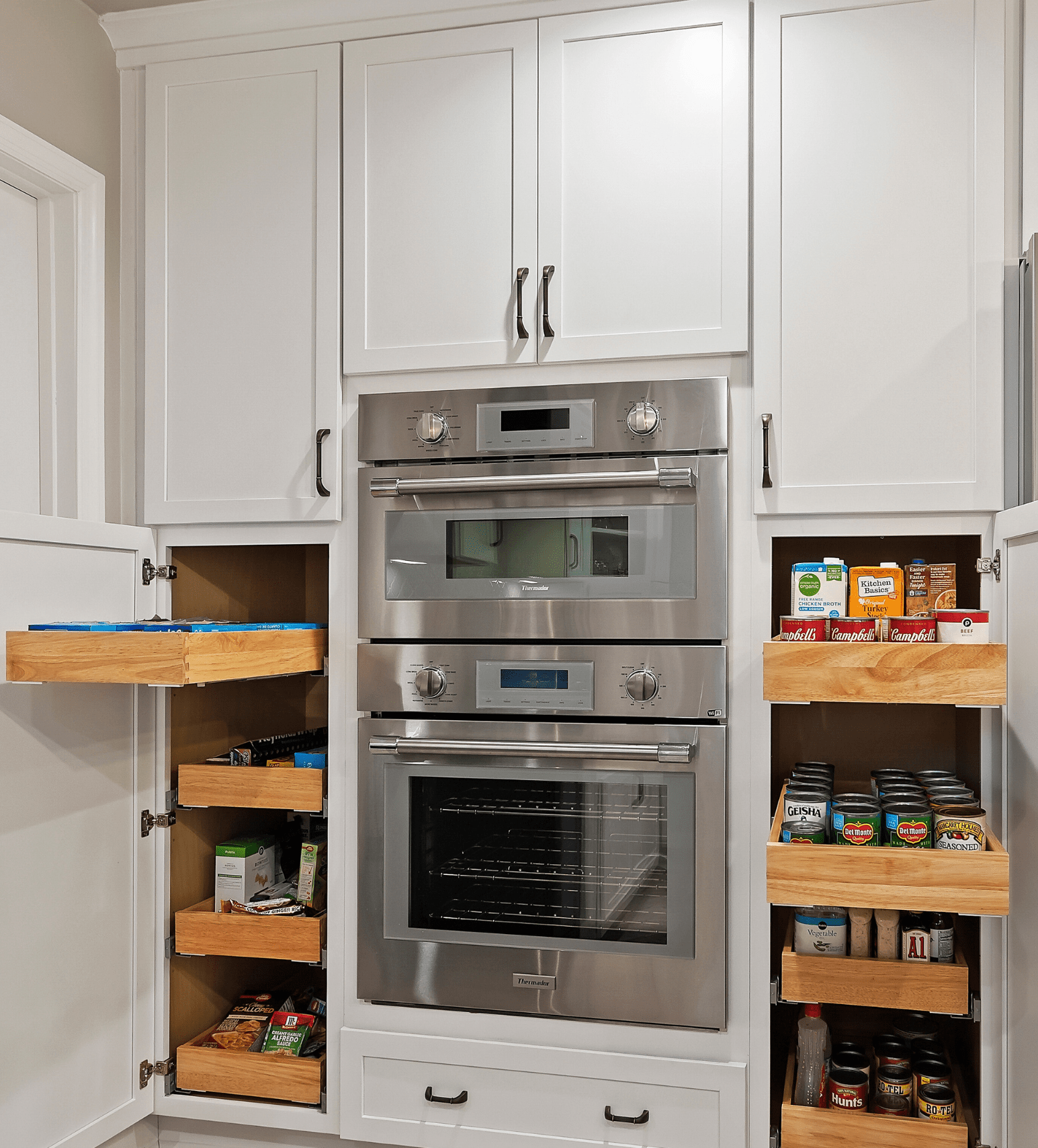 Pantry Tower Pull Out Shelves Organizer For Kitchens