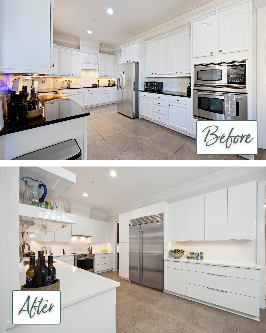 Gloss Cabinetry Before and After
