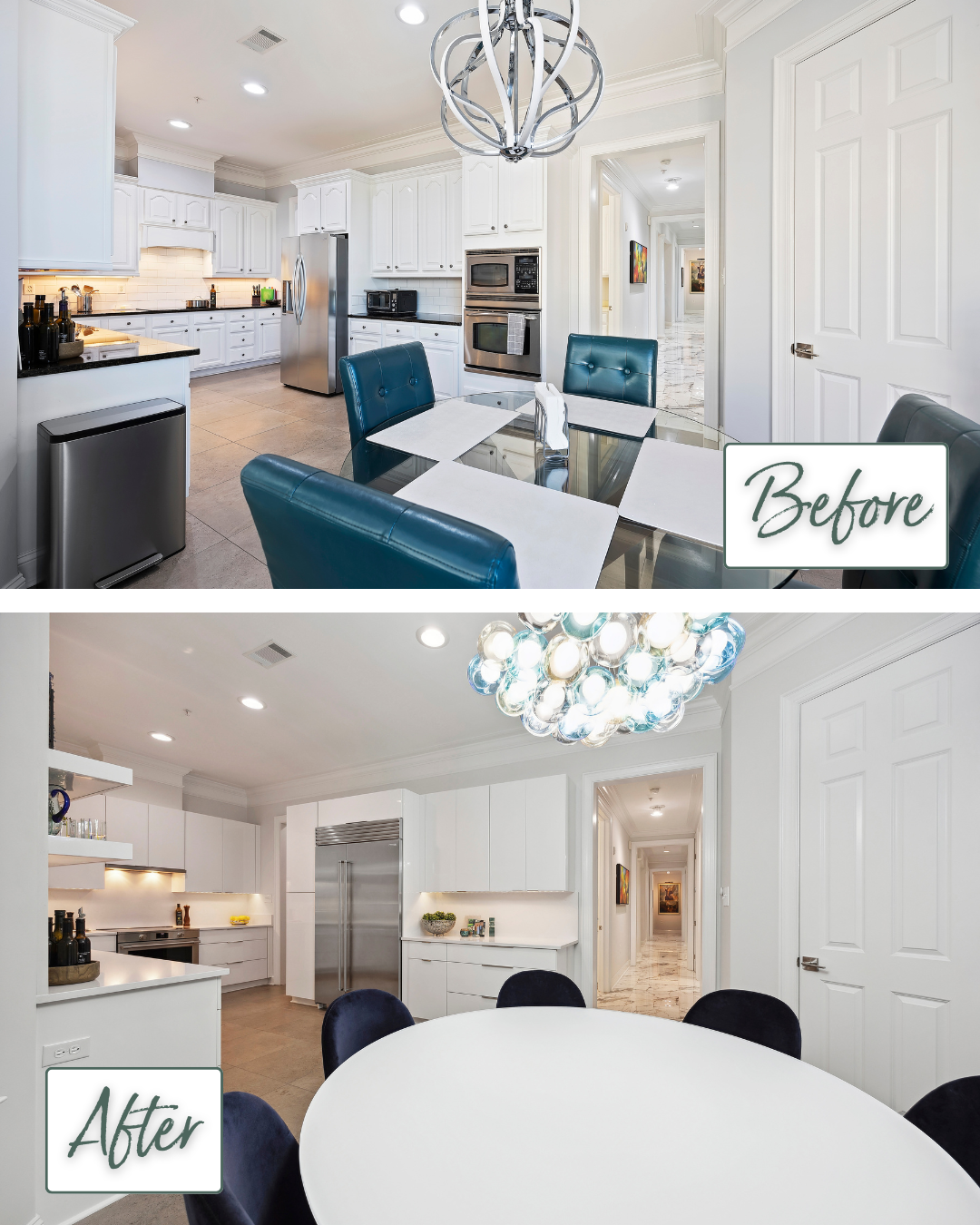 Contemporary Kitchen Design Before and After