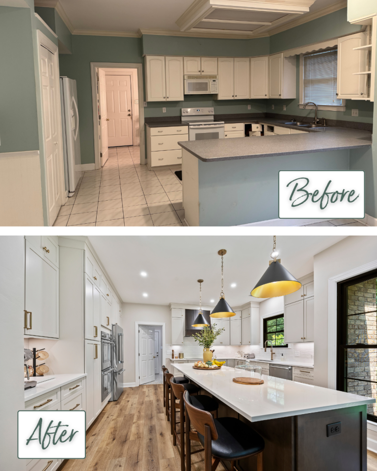 Kitchen Remodel Before and After Savannah, GA