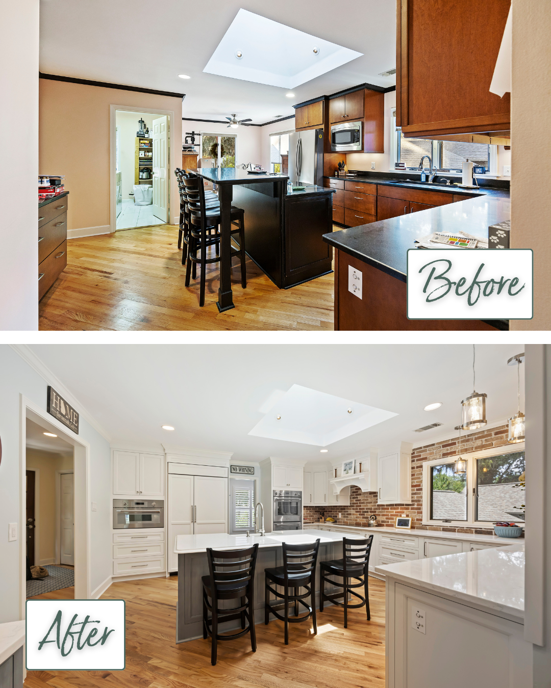 Kitchen Remodel Before and After